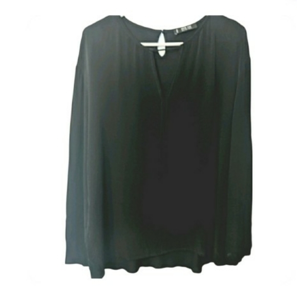 🍁 3/$15 MNG  Basics by Mango Keyhole Top Large - Picture 1 of 7